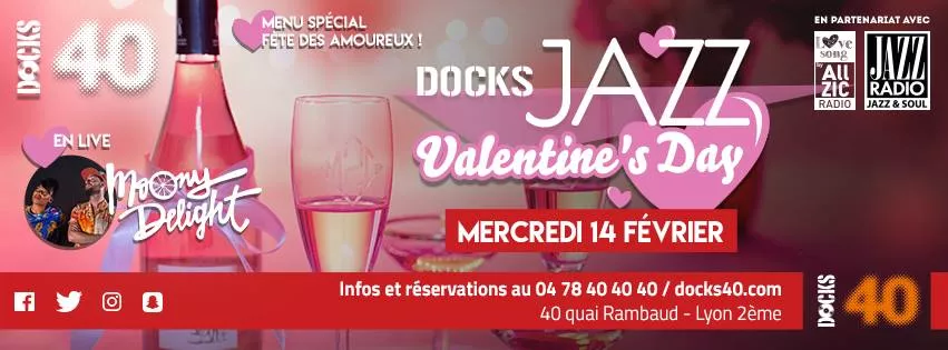 Soirée Saint-Valentin au Docks 40: Ambiance Love Jazzy