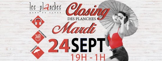 Apero entre copines ? La closing du Mardi des Planches