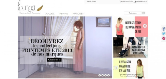 Lounoa : Une boutique pleine de fraîcheur. Lounoa : Une boutique pleine de fraîcheur.