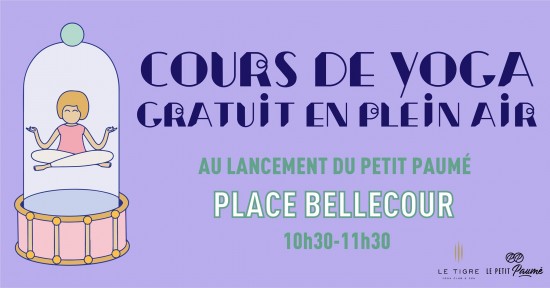 Cours de yoga géant place Bellecour