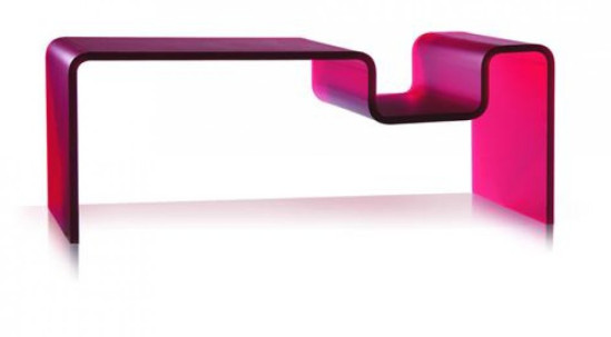 Table basse Acriglas rouge Table basse Acriglas rouge