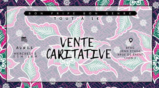 Vente caritative Bon Fripe Bon Genre !