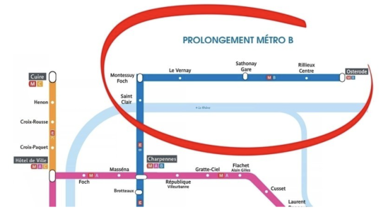 News : Une pétition pour prolonger la ligne de métro B jusqu'à Caluire, Rillieux et Sathonay