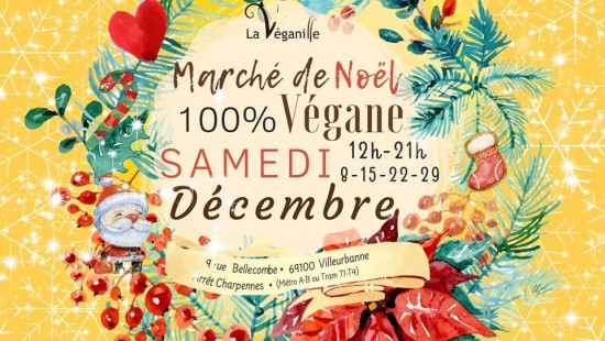 Un Marché de Noël Végane pose ses valises à Villeurbanne !