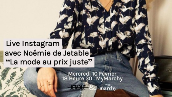 Mode : Live Instagram "La mode au prix juste" - Jetable x MyMarchy