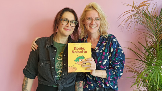 Deux illustratrices lyonnaises à l'origine d'une BD pour les tout-petits : "Roule Noisette, c'est presque un dessin animé, mais en livre"