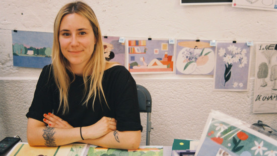 Cette artiste lyonnaise a réalisé une fresque géante dans un centre commercial