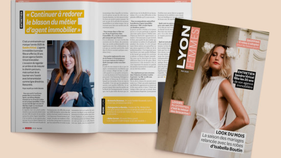 Sandra Viricel fête les 20 ans de son agence immobilière en mai chez Lyon Femmes