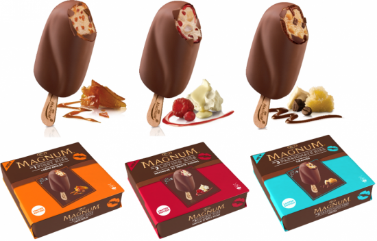 Magnum présente sa nouvelle gamme "5 kisses" Magnum présente sa nouvelle gamme "5 kisses"