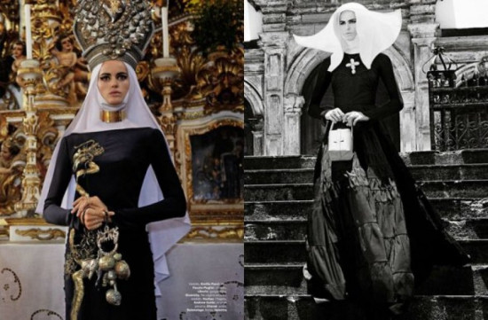 La nonne dans Vogue Brésil La nonne dans Vogue Brésil