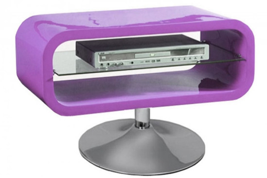 Meuble TV design POP prune laqué Meuble TV design POP prune laqué