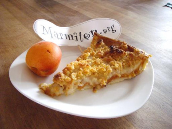 TARTE AU CRUMBLE AUX ABRICOTS DANS EQUATION GOURMANDE !