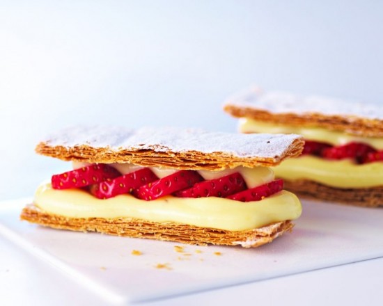 TARTE AUX FRAISES + MILLEFEUILLE = MILLEFRAISE !