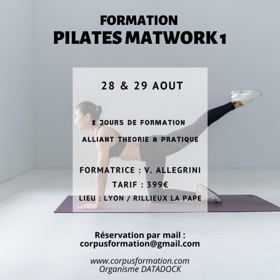 Loisirs : Formation Pilates Matwork 1