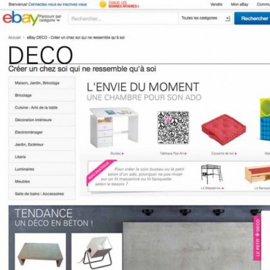 ACTU DÉCO : EBAY LANCE EBAY DÉCO ACTU DÉCO : EBAY LANCE EBAY DÉCO
