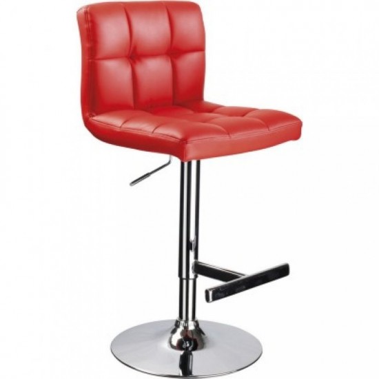 CHAISE DE BAR MATELASSÉE SUZANA ROUGE CHAISE DE BAR MATELASSÉE SUZANA ROUGE