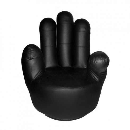 FAUTEUIL NOIR EN FORME DE MAIN FAUTEUIL NOIR EN FORME DE MAIN