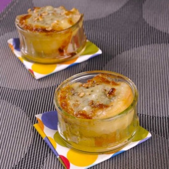 Poires gratinées au bleu Poires gratinées au bleu