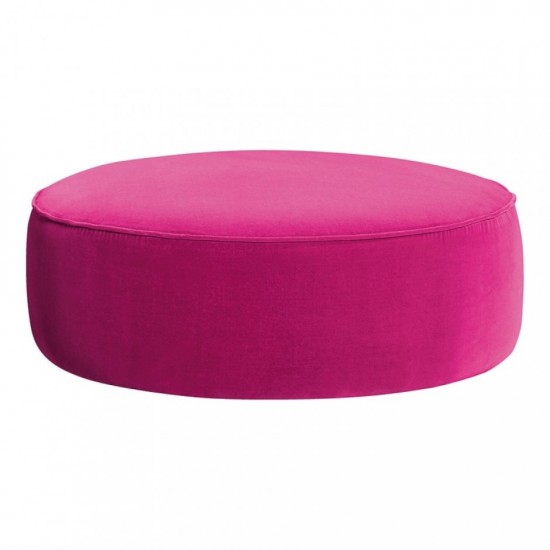 Pouf VENUS 1 place velours bornéo rose 80 cm HOME SPIRIT Pouf VENUS 1 place velours bornéo rose 80 cm HOME SPIRIT