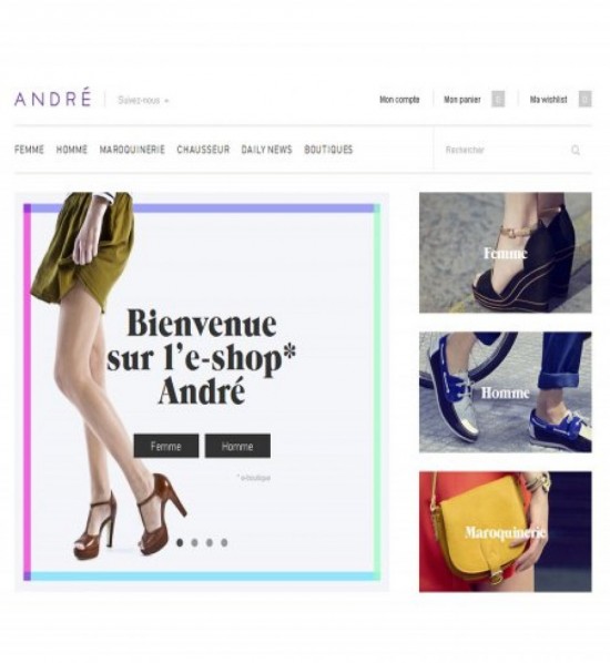 André lance son e-shop ! André lance son e-shop !
