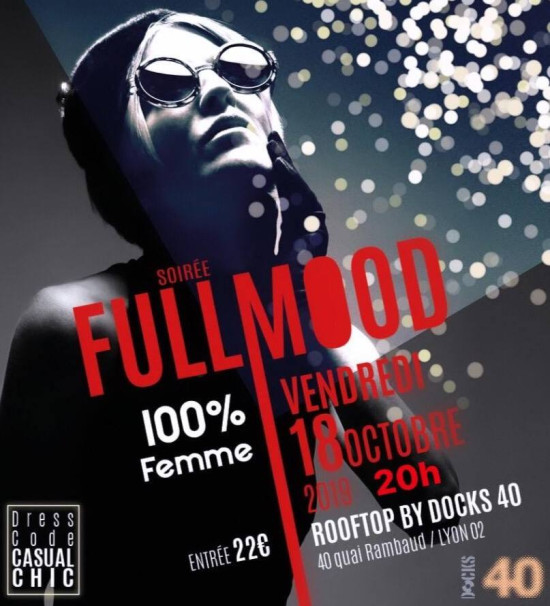 Soirée Fullmood 100% femmes sur le Rooftop du Docks 40