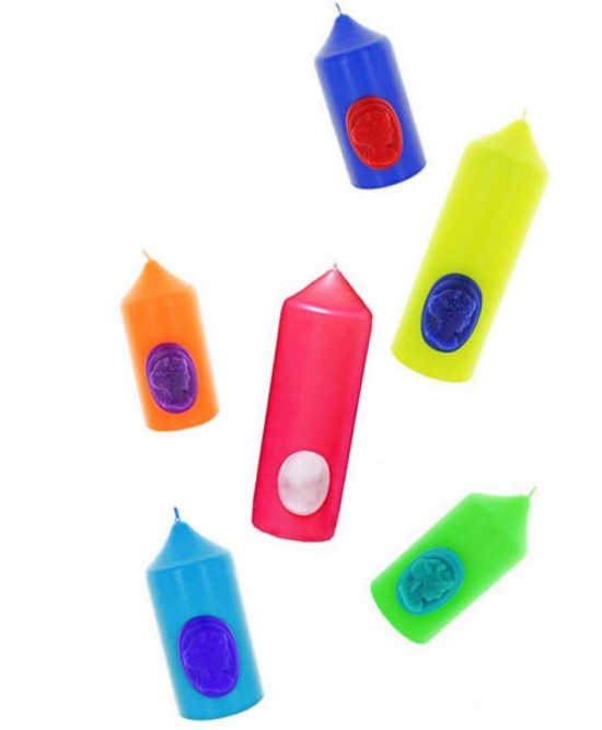 LES CIERGES CAMEES FLUO DE CIRE TRUDON LES CIERGES CAMEES FLUO DE CIRE TRUDON