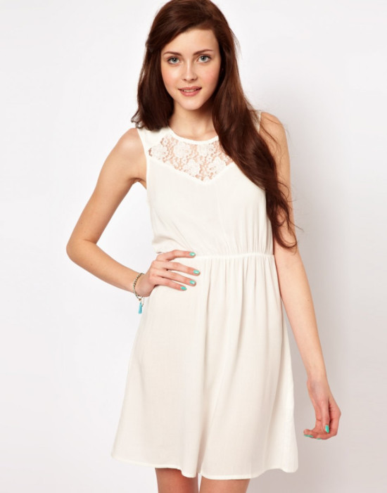 Robe à empiècement en dentelle Robe à empiècement en dentelle