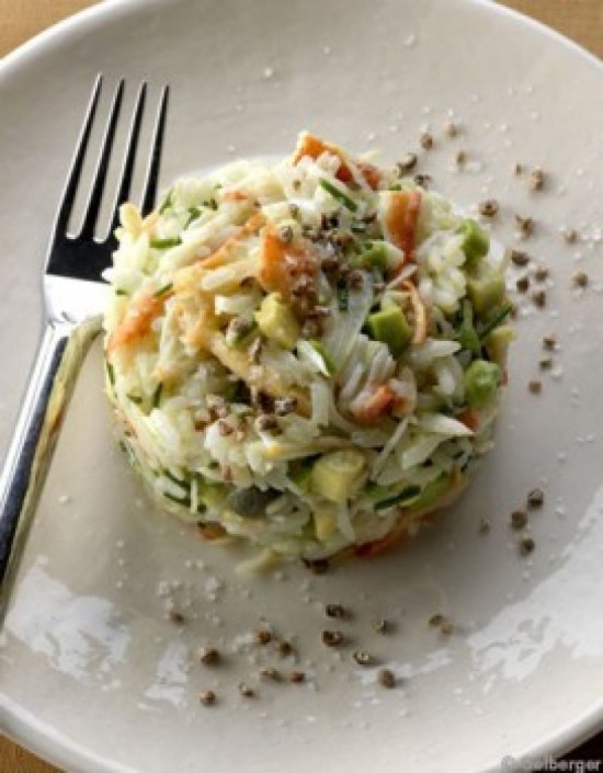 Tartare d'avocat au crabe