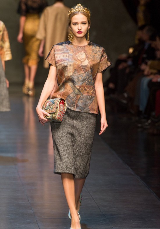 DÉFILÉ DOLCE&GABBANA AUTOMNE/HIVER 2013-14 DÉFILÉ DOLCE&GABBANA AUTOMNE/HIVER 2013-14