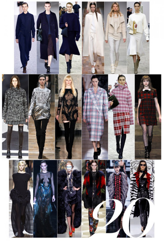 Les 20 tendances mode de l'automne-hiver 2013-2014