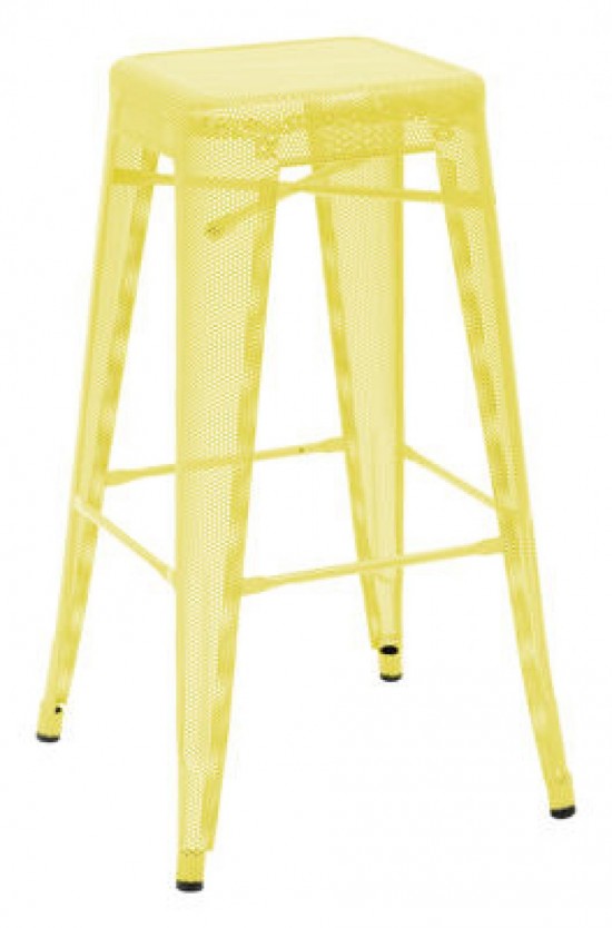 Tabouret haut H acier laqué perforé - Tolix Tabouret haut H acier laqué perforé - Tolix