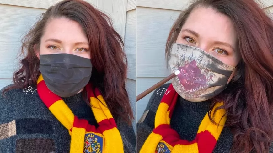 Cette femme réalise un masque Harry Potter