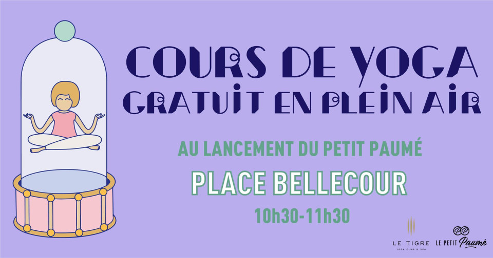 Cours de yoga géant place Bellecour