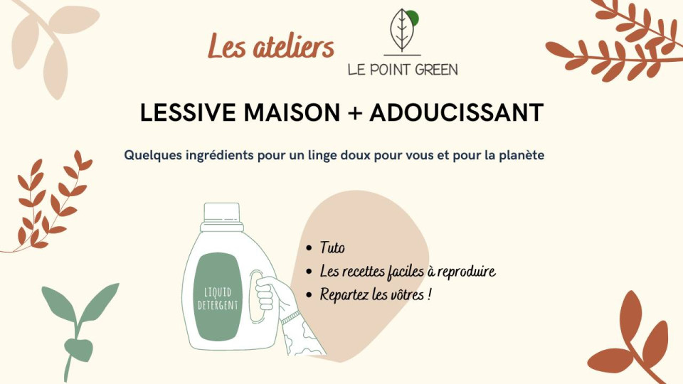 Loisirs :  Faire sa lessive et son adoucissant maison