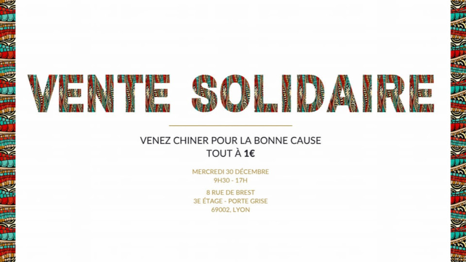 Shopping : Vente solidaire
