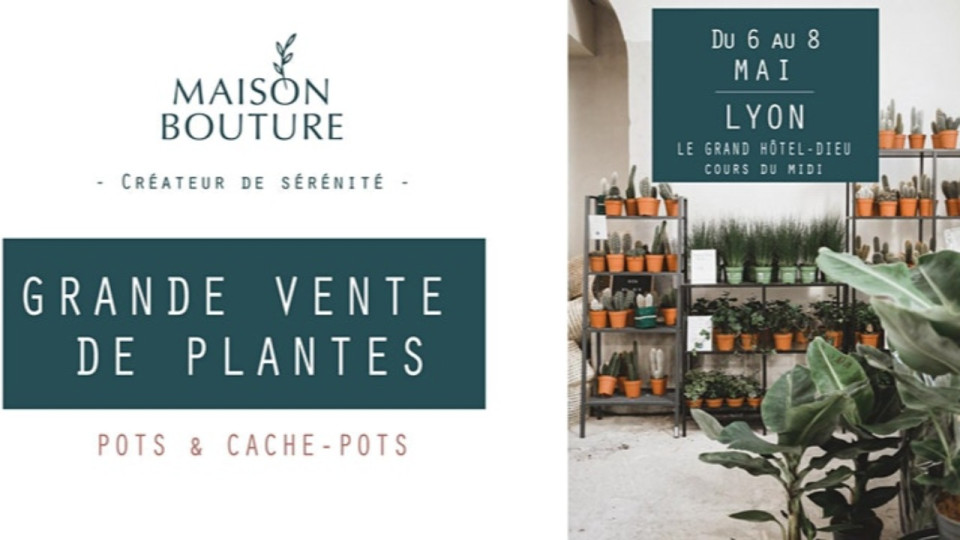 Shopping : Grande vente de plantes "Maison Bouture" au Grand-Hôtel Dieu