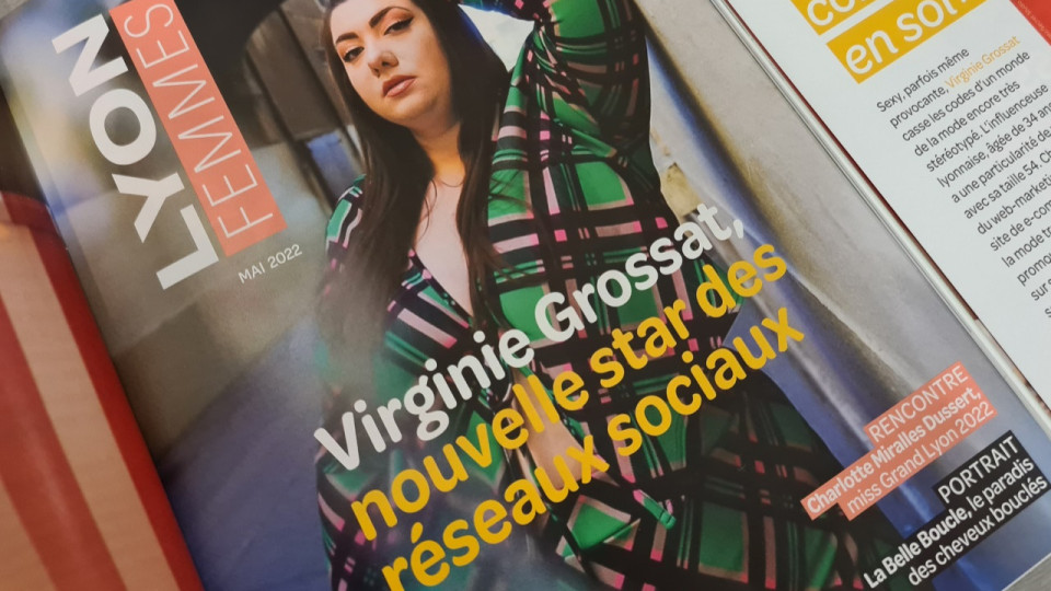Virginie Grossat en une de LyonFemmes en mai !