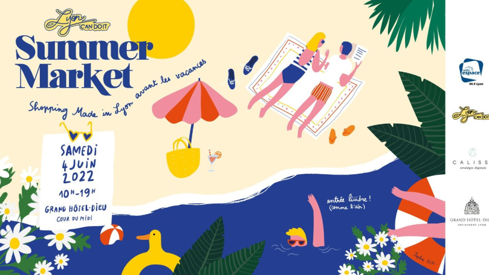 Le summer market, le marché de créateurs régionaux s'installe dans la cour du Grand Hôtel-Dieu de Lyon ce week-end