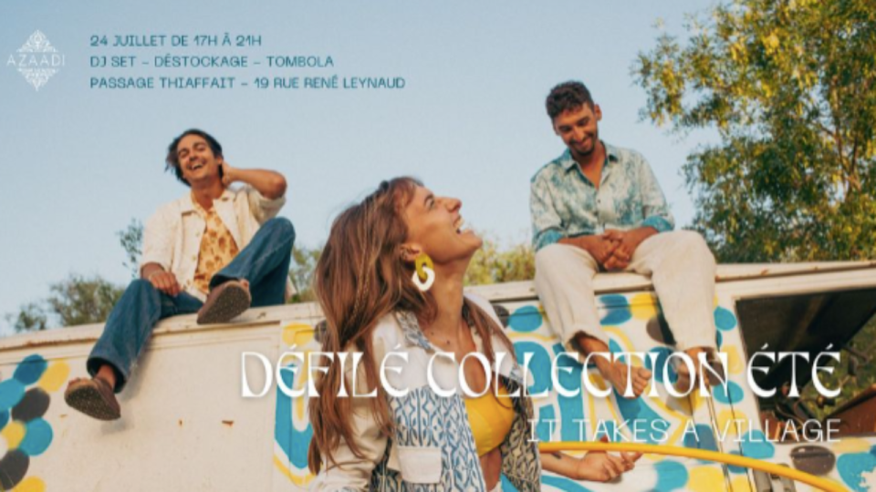 La marque Azaadi organise un défilé au Village des Créateurs dans le Passage Thiaffait