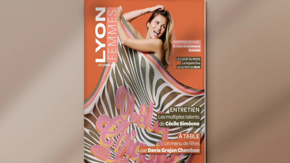 Cécile Siméone en Une de Lyon Femmes en décembre !