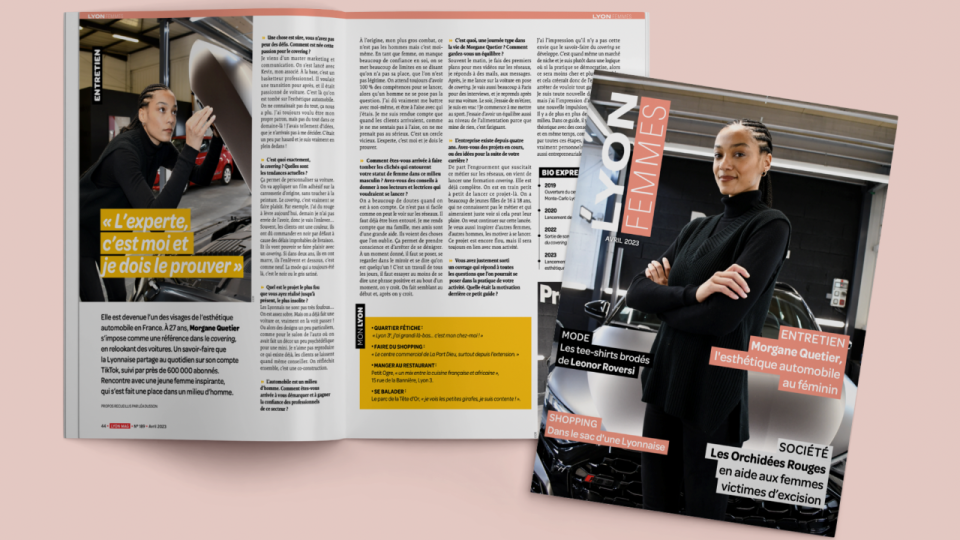 Morgane Quetier, l’esthétique automobile au féminin, à découvrir dans Lyon Femmes en avril