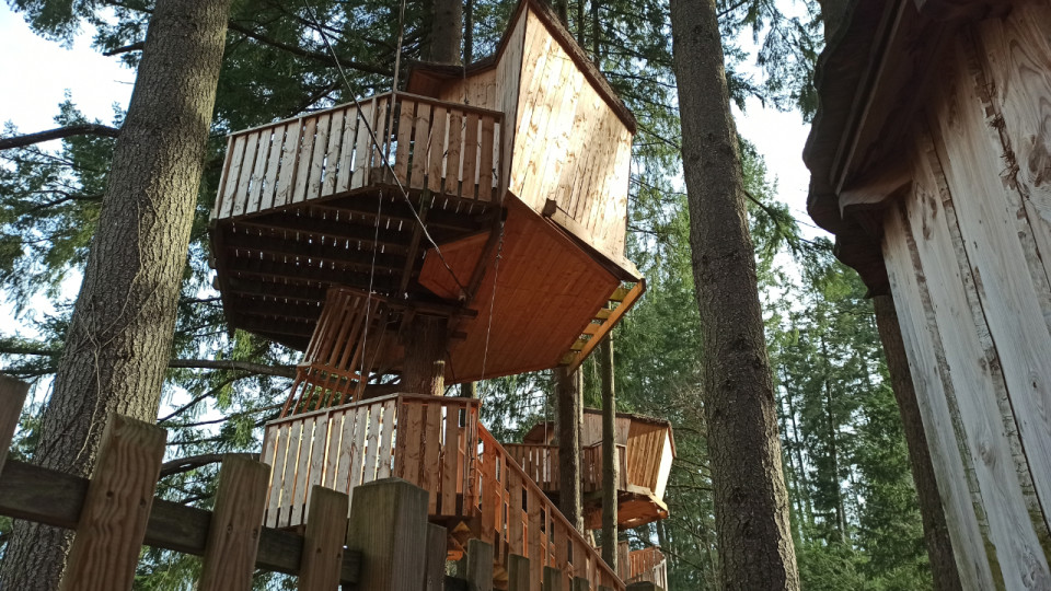 On a testé : le village des cabanes perchées du lac des Sapins