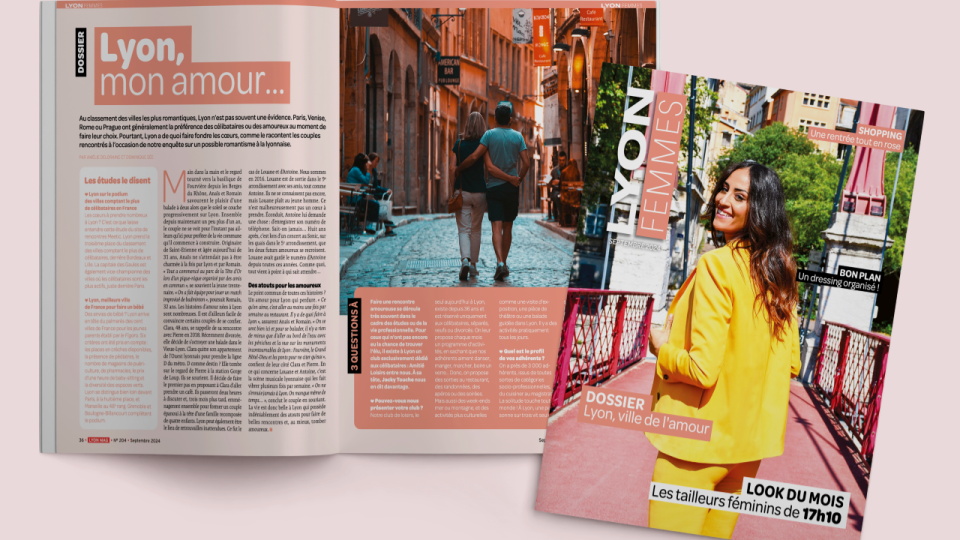 Lyon, ville de l’amour en septembre chez Lyon Femmes
