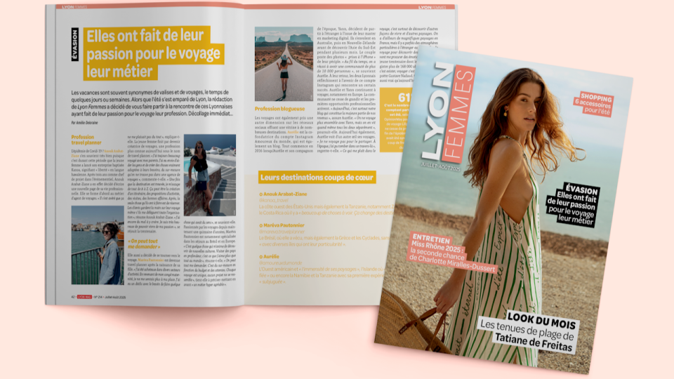Elles ont fait de leur passion pour le voyage leur métier à lire cet été chez Lyon Femmes