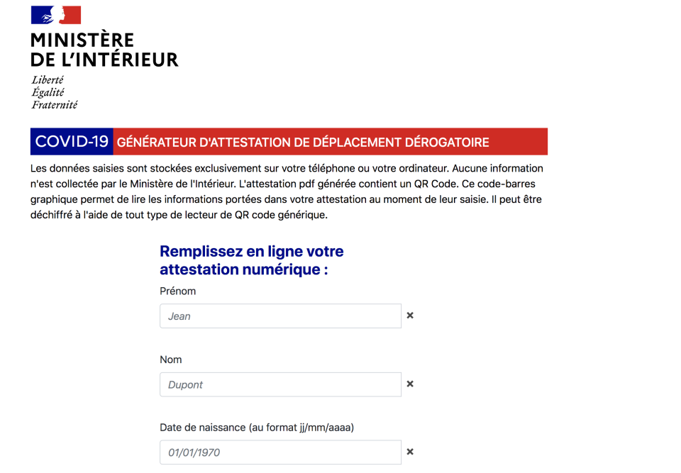Confinement : l’attestation de déplacement sur smartphone est disponible